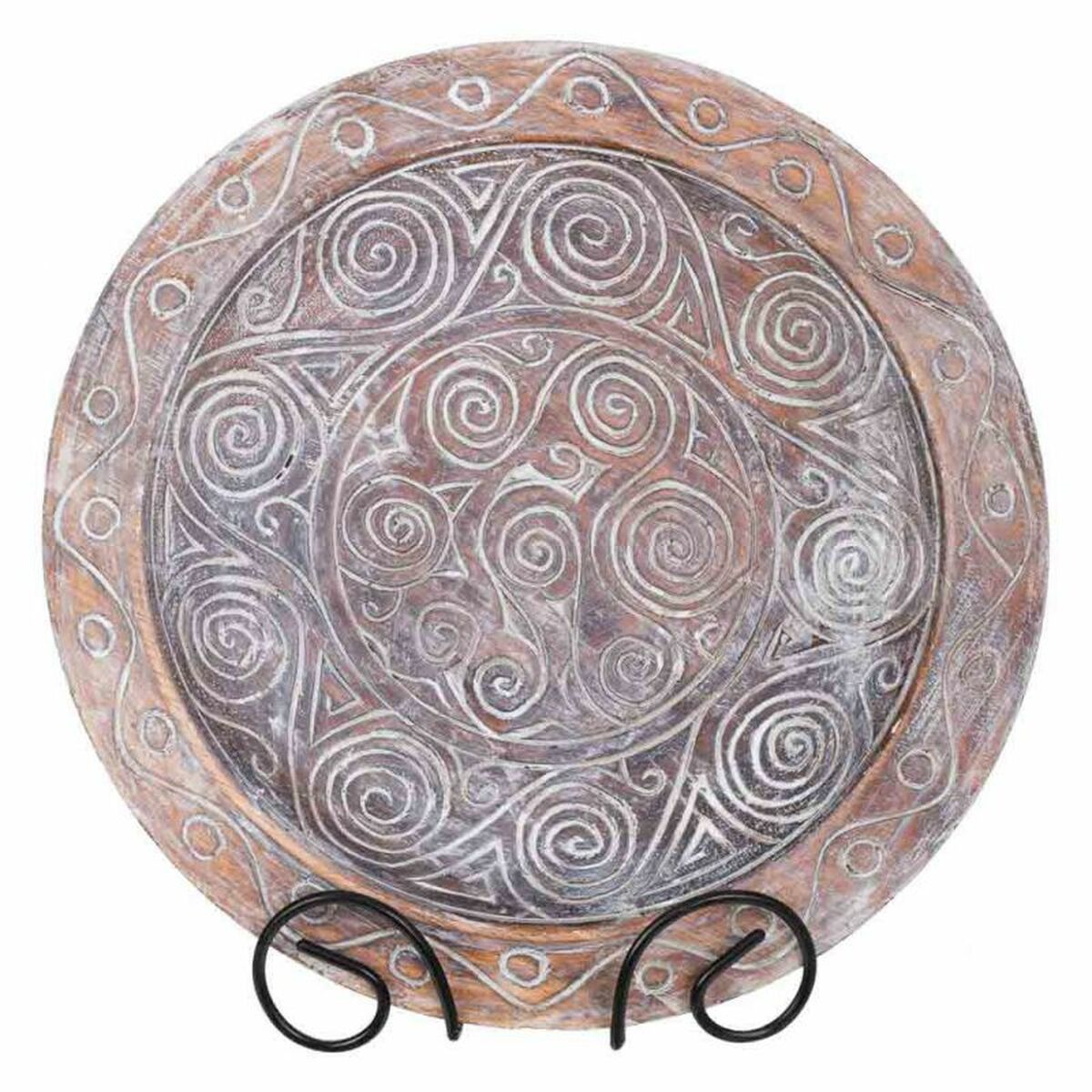 Sredina mize Alexandra House Living Bela Rjava Les 4 x 34 x 34 cm